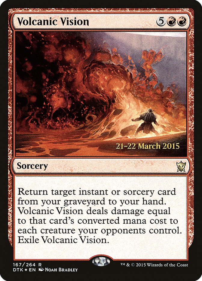 Volcanic Vision [Dragons of Tarkir Prerelease Promos] Magic: The Gathering