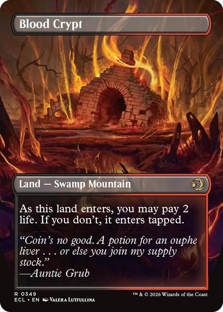 Blood Crypt (Borderless) [Lorwyn Eclipsed] Magic: The Gathering