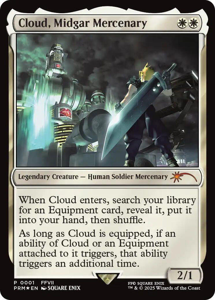 Cloud, Midgar Mercenary [FINAL FANTASY Promos] Magic: The Gathering