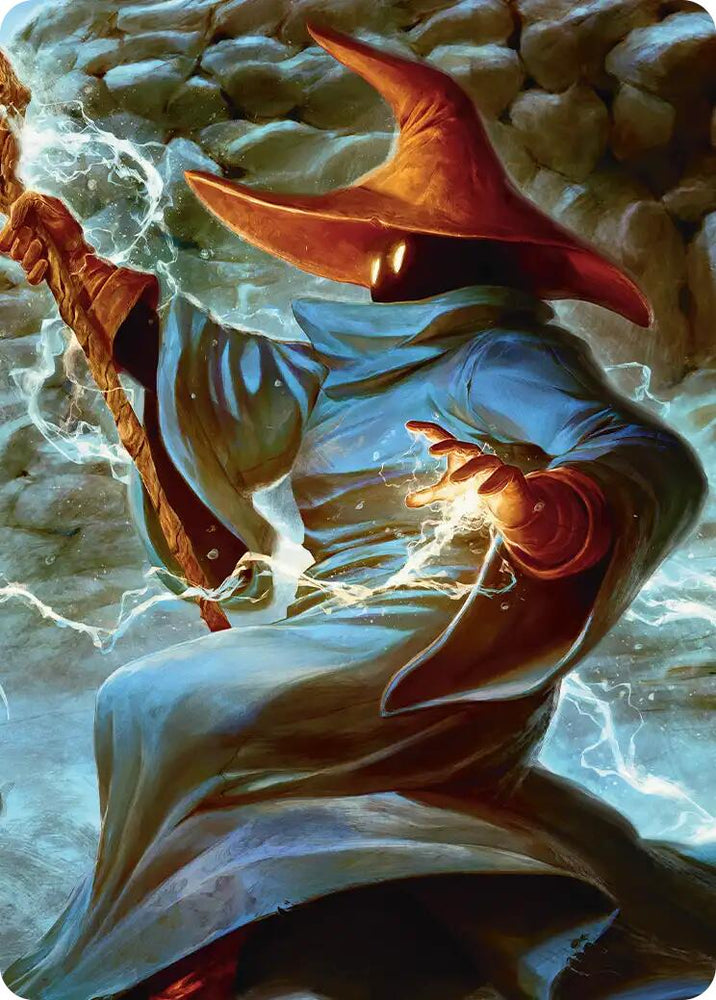 The Destined Black Mage Scene Art Card [FINAL FANTASY Art Series] Magic: The Gathering