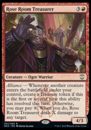 Rose Room Treasurer (Promo Pack) [Streets of New Capenna Commander Promos] Magic: The Gathering