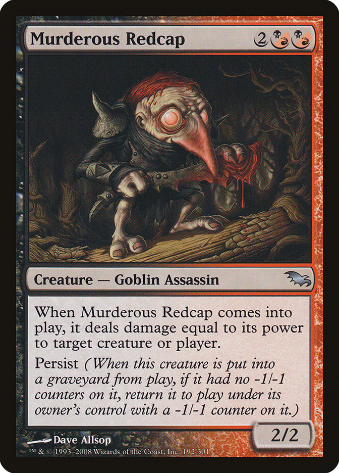 Murderous Redcap [Shadowmoor] Magic: The Gathering