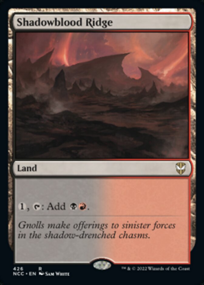 Shadowblood Ridge [Streets of New Capenna Commander] Magic: The Gathering