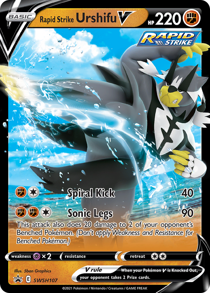 Rapid Strike Urshifu V (SWSH107) [Sword & Shield: Black Star Promos] Pokémon