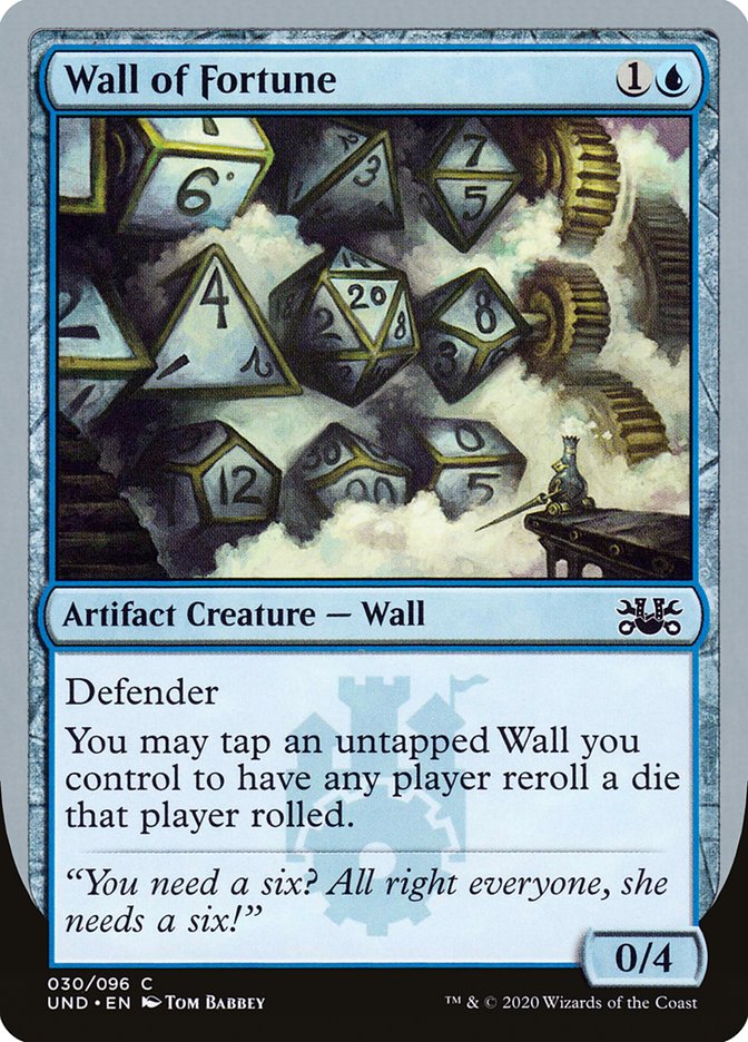 Wall of Fortune [Unsanctioned] Magic: The Gathering