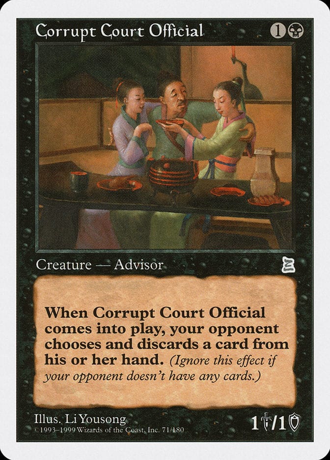 Corrupt Court Official [Portal Three Kingdoms] Magic: The Gathering