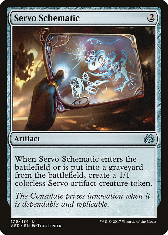 Servo Schematic [Aether Revolt] Magic: The Gathering