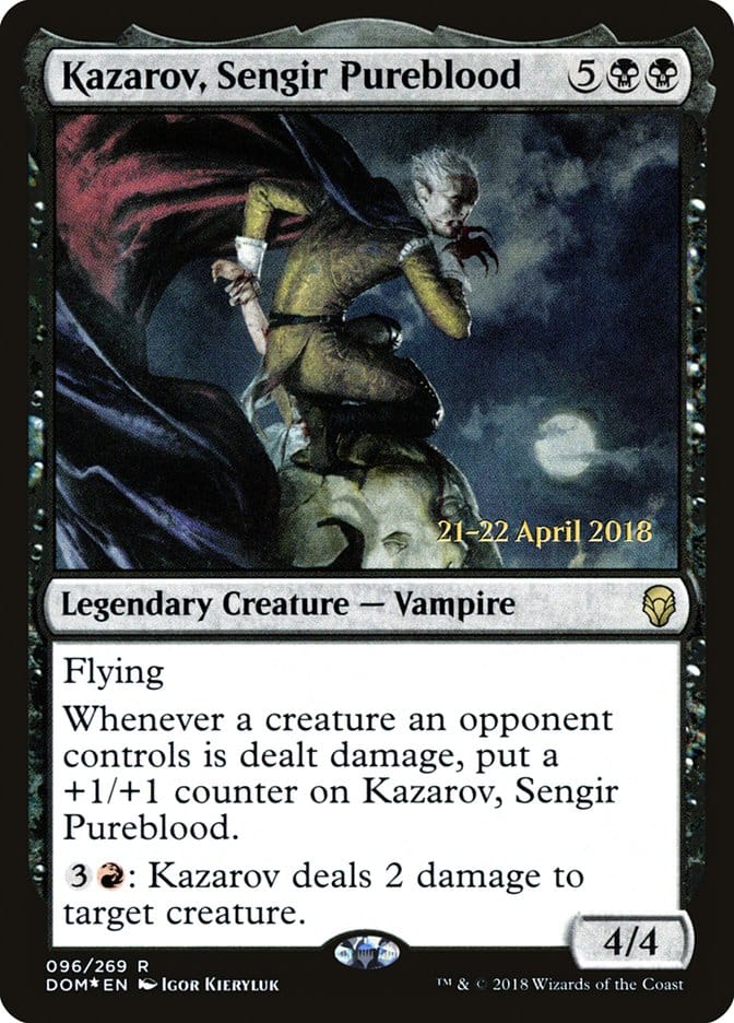 Kazarov, Sengir Pureblood [Dominaria Prerelease Promos] Magic: The Gathering