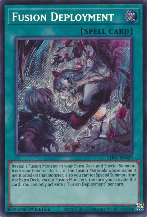 Fusion Deployment (Secret Rare) [CH01-EN029] Secret Rare Yu-Gi-Oh!