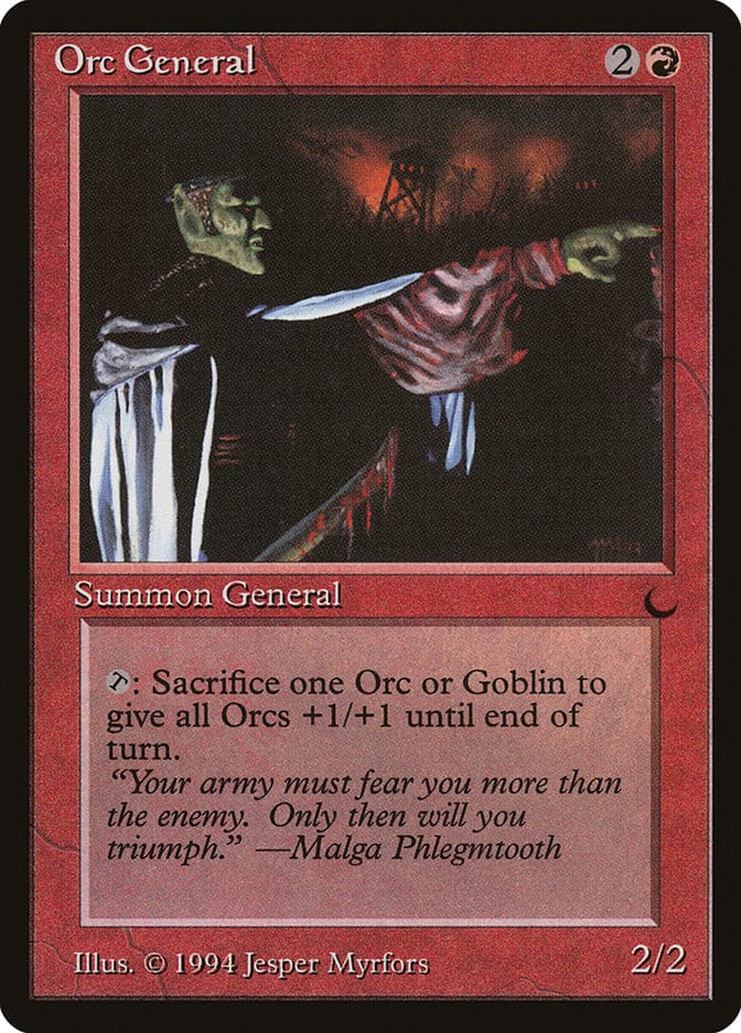 Orc General [The Dark] Magic: The Gathering