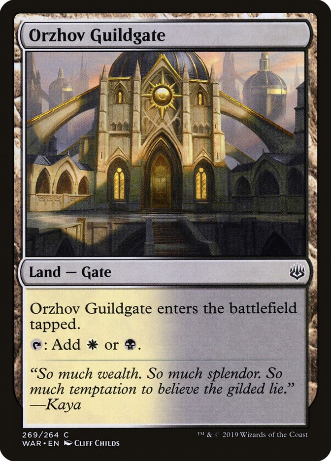 Orzhov Guildgate [War of the Spark] Magic: The Gathering