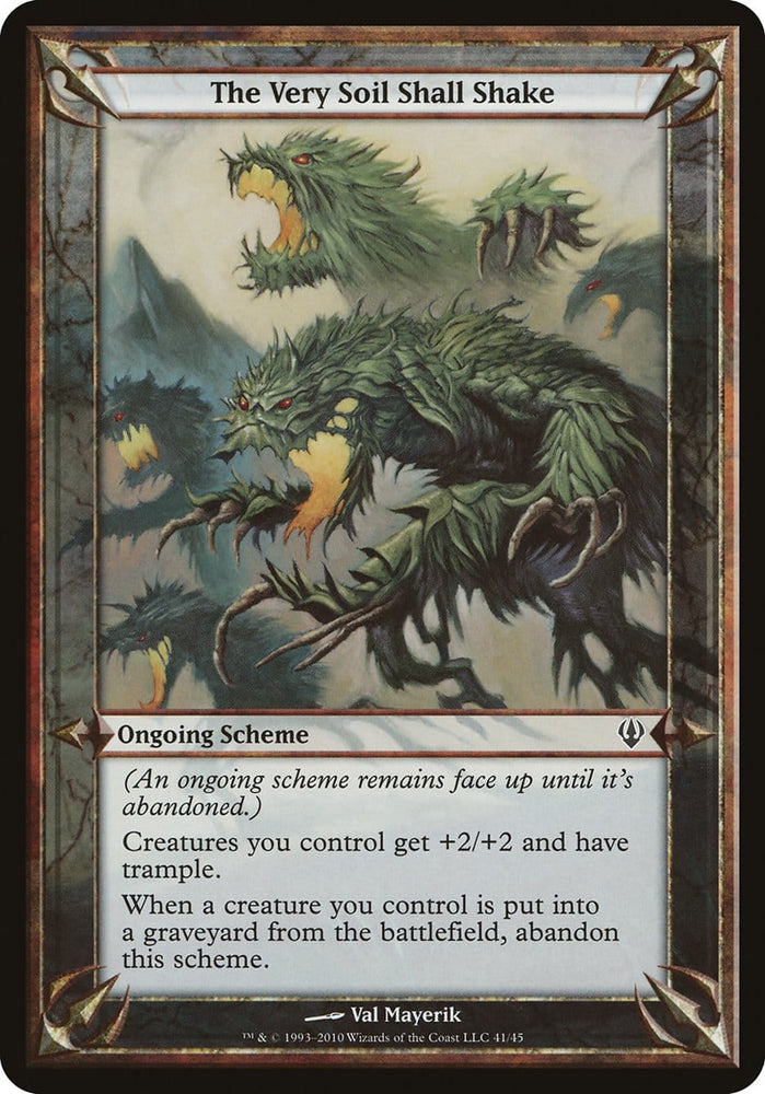 The Very Soil Shall Shake (Schemes) [Archenemy Schemes] Magic: The Gathering