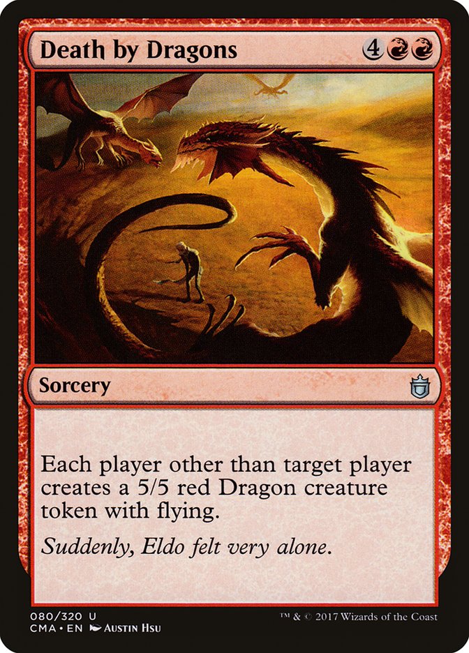 Death by Dragons [Commander Anthology] Magic: The Gathering