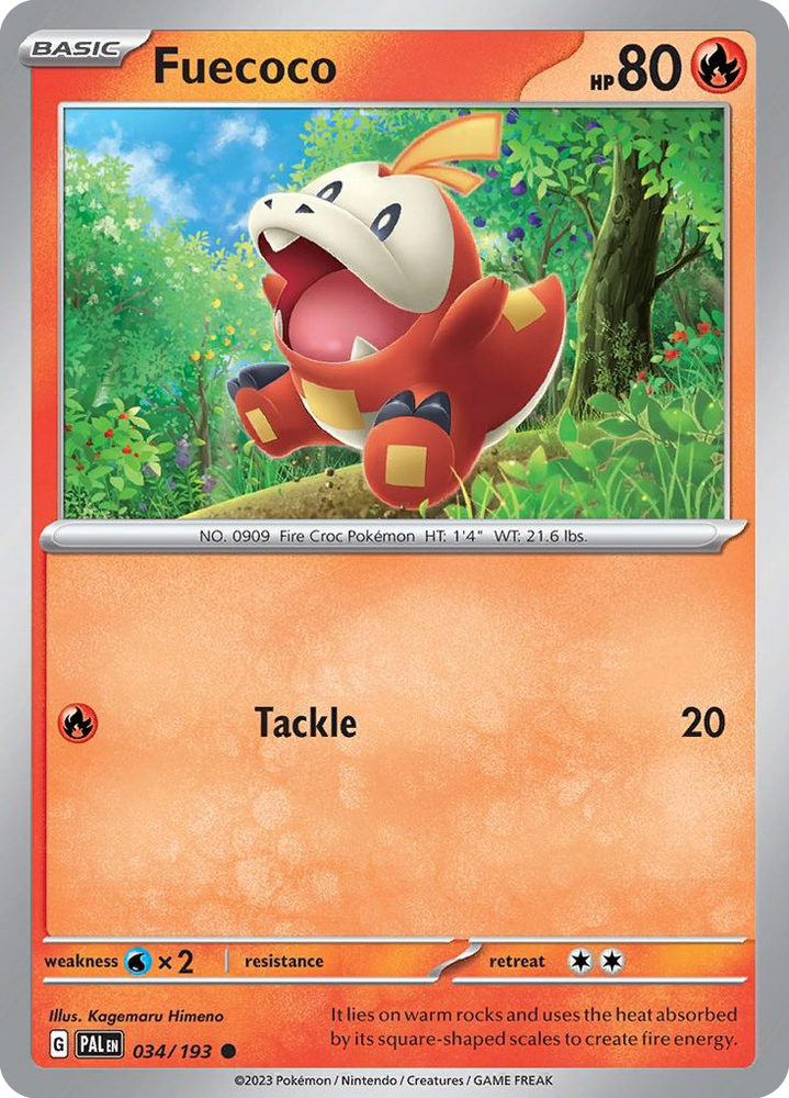 Fuecoco (034/193) (Theme Deck Exclusive) [Scarlet & Violet: Paldea Evolved] Pokémon