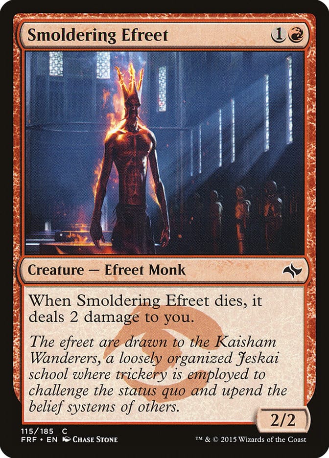 Smoldering Efreet [Fate Reforged] Magic: The Gathering