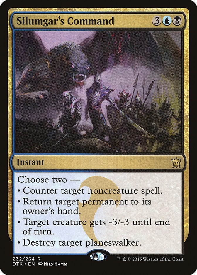 Silumgar's Command [Dragons of Tarkir] Magic: The Gathering