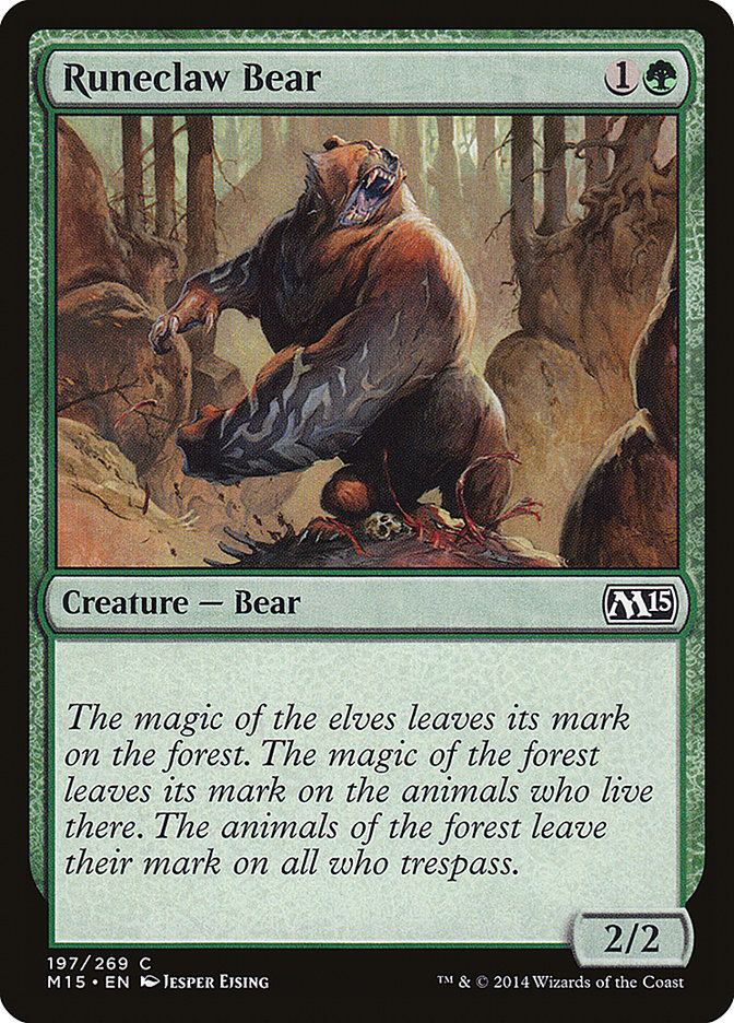 Runeclaw Bear [Magic 2015] Magic: The Gathering