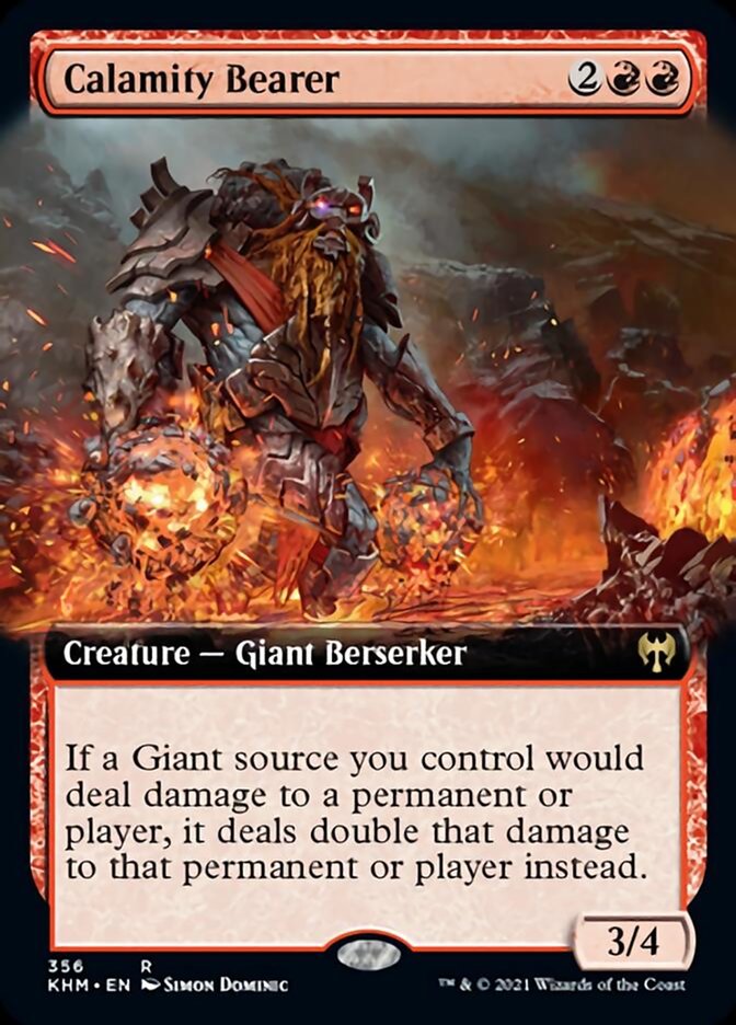 Calamity Bearer (Extended Art) [Kaldheim] Magic: The Gathering