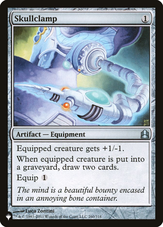 Skullclamp [The List] Magic: The Gathering