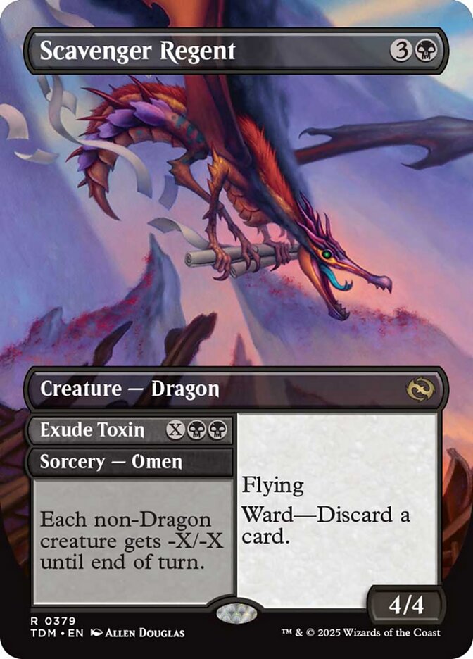 Scavenger Regent (Borderless) [Tarkir: Dragonstorm] Magic: The Gathering