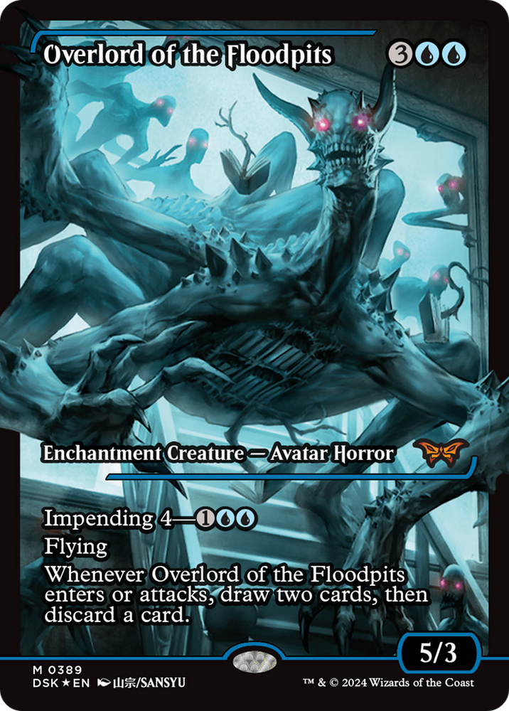 Overlord of the Floodpits (Japan Showcase) [Duskmourn: House of Horror] Magic: The Gathering