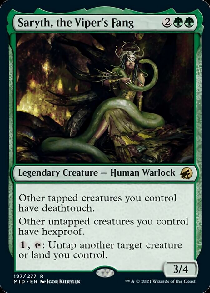 Saryth, the Viper's Fang [Innistrad: Midnight Hunt] Magic: The Gathering