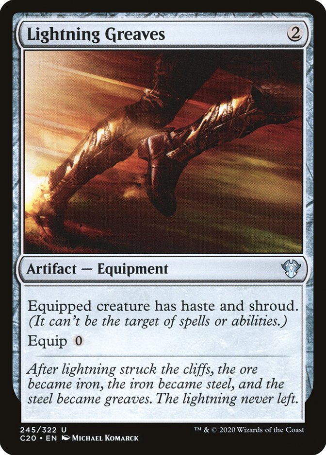 Lightning Greaves [Commander 2020] Magic: The Gathering