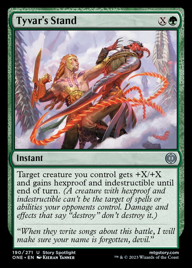 Tyvar's Stand [Phyrexia: All Will Be One] Magic: The Gathering