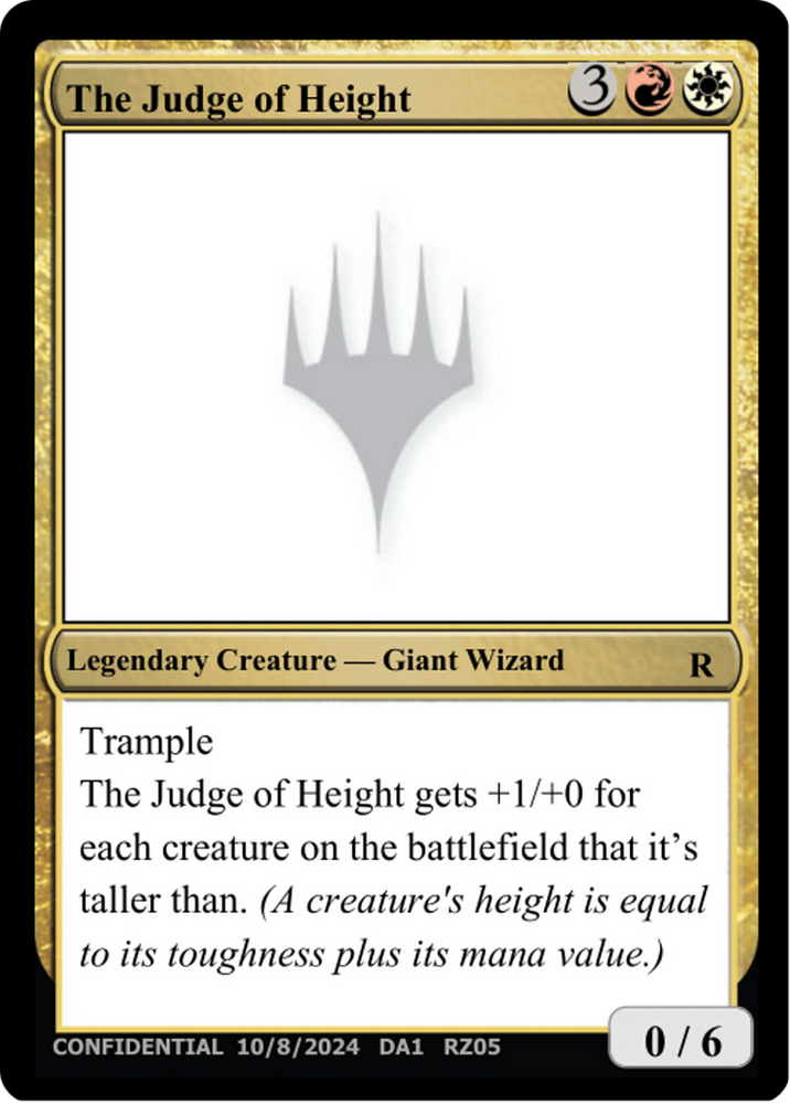 The Judge of Height [Unknown Event] Magic: The Gathering