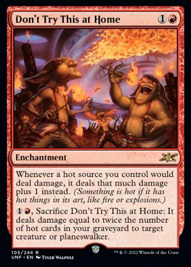 Don't Try This at Home [Unfinity] Magic: The Gathering