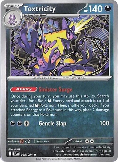 Toxtricity (068/094) [Mega Evolution: Phantasmal Flames] - Pokemon Cards For Your TCG Needs!