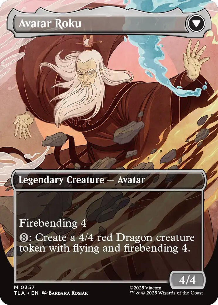 The Legend of Roku (Borderless) [Avatar: The Last Airbender] Magic: The Gathering