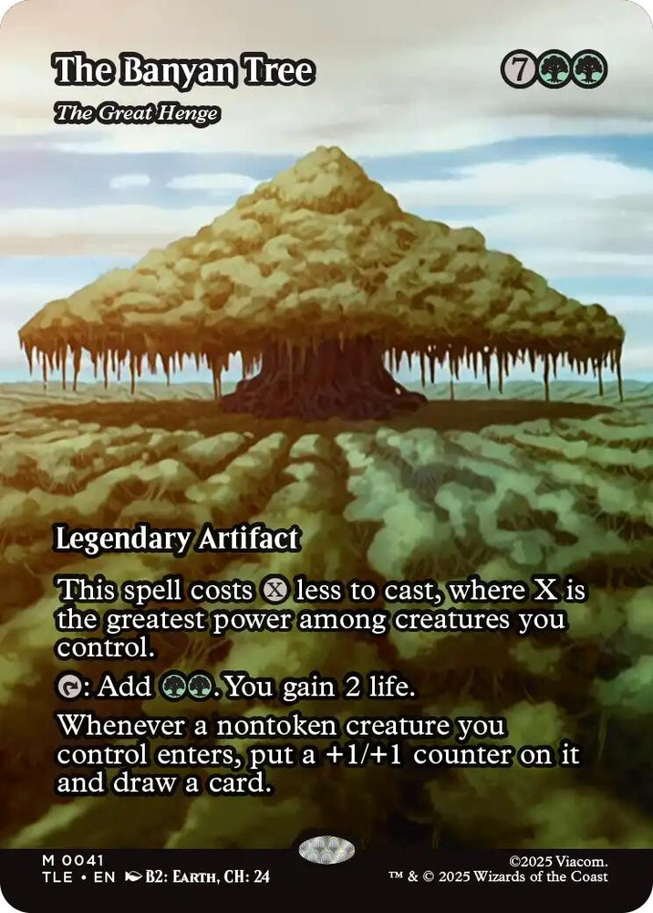 The Banyan Tree - The Great Henge (Borderless) [Avatar: The Last Airbender: Eternal-Legal] Magic: The Gathering