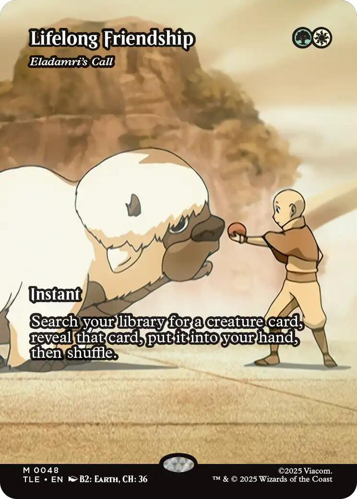 Lifelong Friendship - Eladamri's Call (Borderless) [Avatar: The Last Airbender: Eternal-Legal] Magic: The Gathering