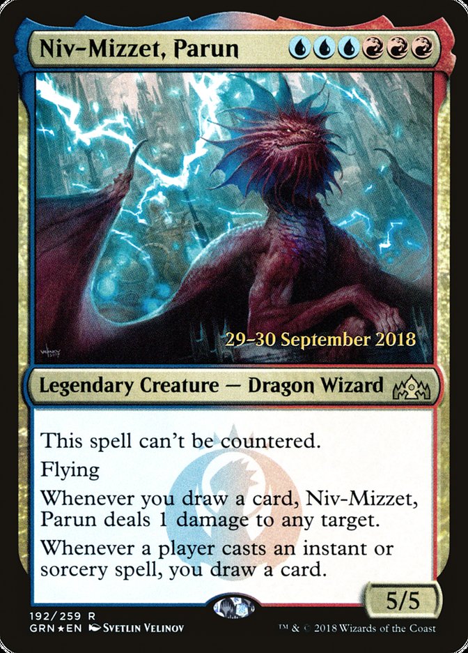 Niv-Mizzet, Parun [Guilds of Ravnica Prerelease Promos] Magic: The Gathering