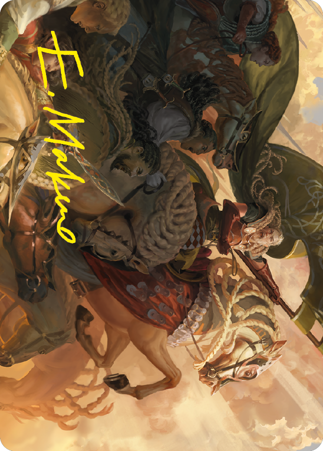 Marshal's Anthem Art Card (Gold-Stamped Signature) [The Lord of the Rings: Tales of Middle-earth Art Series] Magic: The Gathering