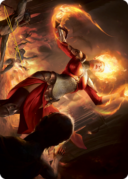 Light Up the Night Art Card (Gold-Stamped Signature) [Innistrad: Midnight Hunt Art Series] Magic: The Gathering