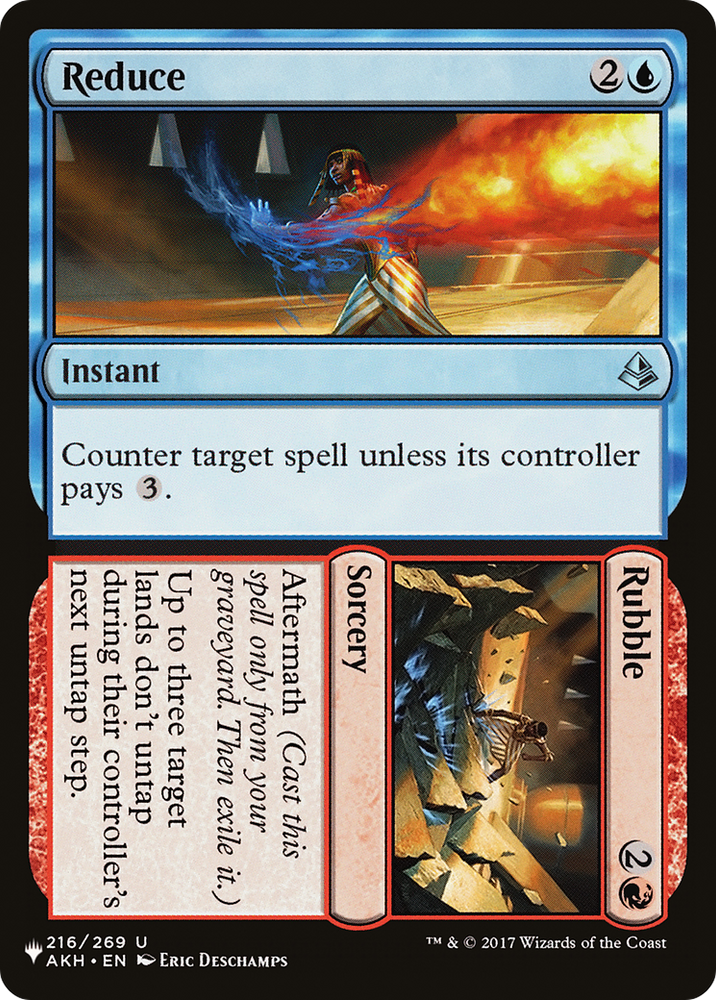Reduce // Rubble [The List] Magic: The Gathering