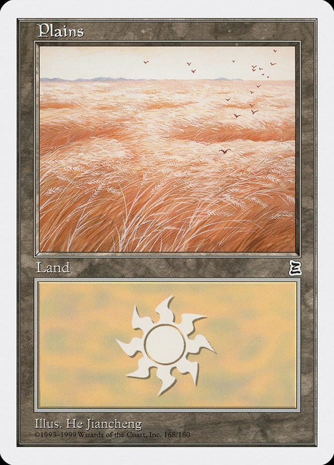 Plains (168) [Portal Three Kingdoms] Magic: The Gathering
