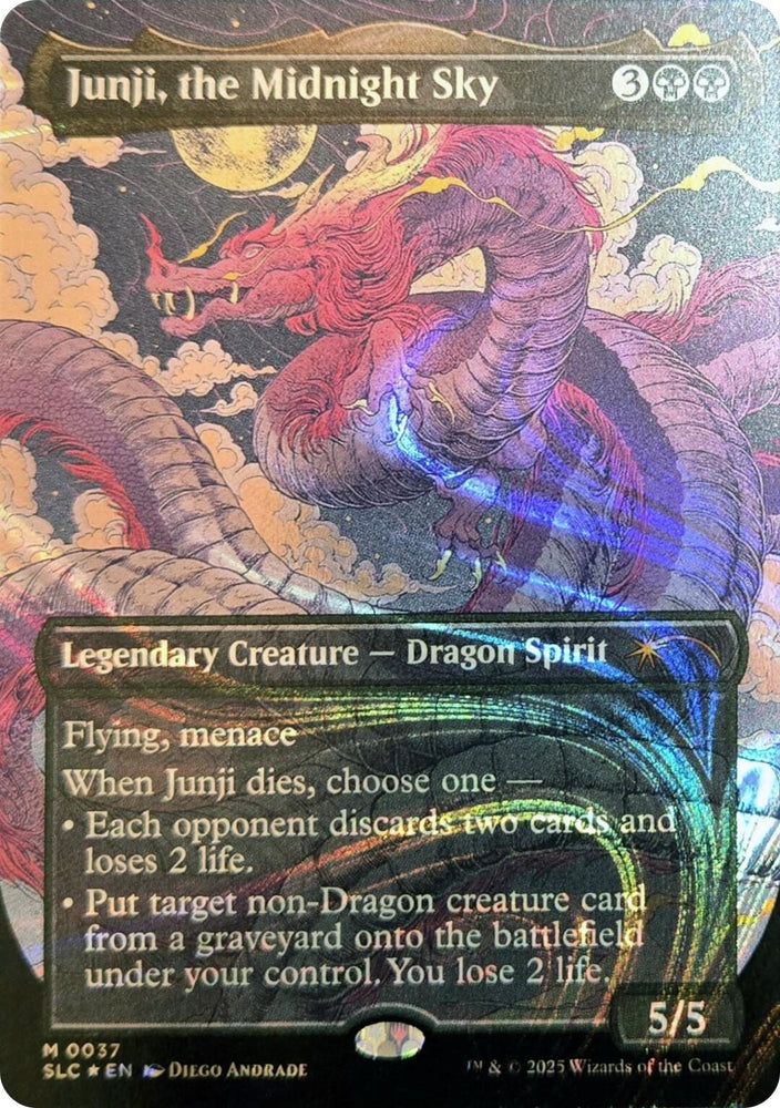 Junji, the Midnight Sky (Halo Foil) [Secret Lair Countdown Kit] Magic: The Gathering