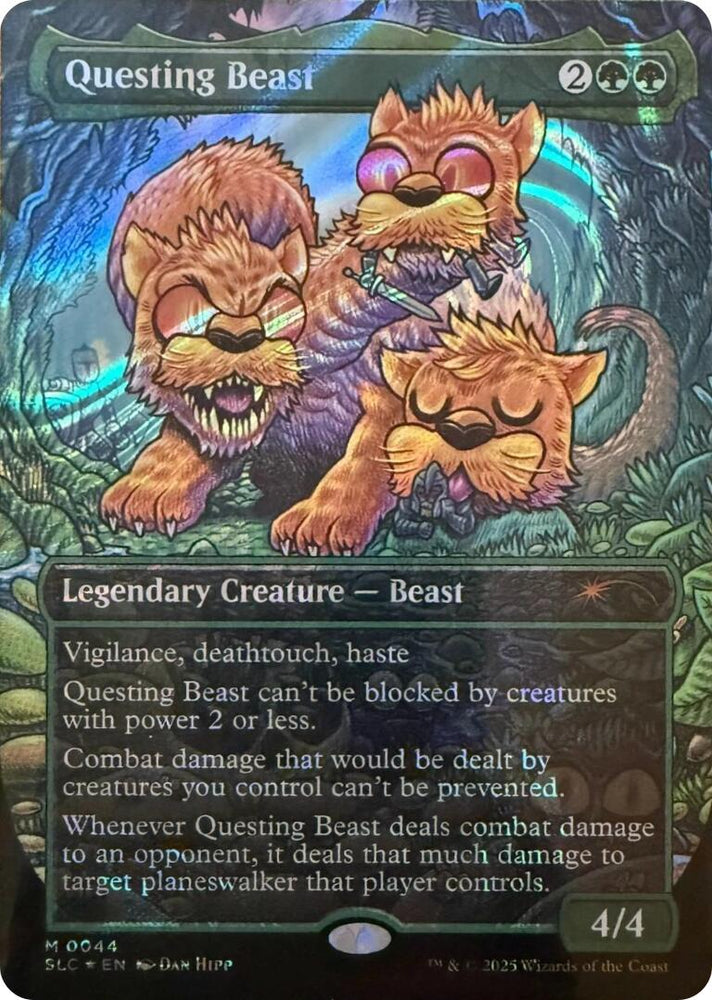 Questing Beast (Halo Foil) [Secret Lair Countdown Kit] Magic: The Gathering