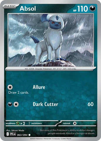 Absol (063/094) [Mega Evolution: Phantasmal Flames] - Pokemon Cards For Your TCG Needs!