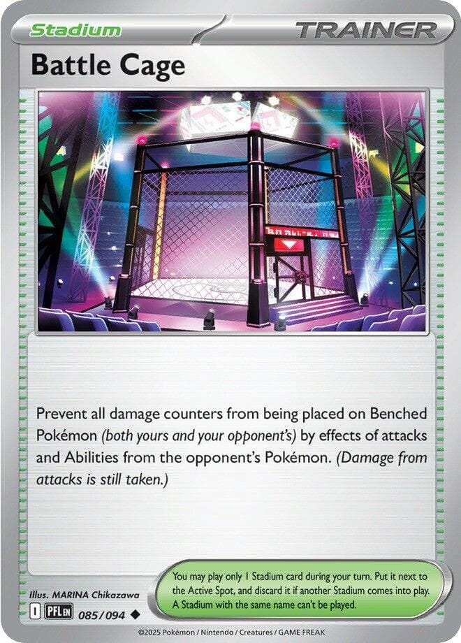 Battle Cage (085/094) [Mega Evolution: Phantasmal Flames] - Pokemon Cards For Your TCG Needs!