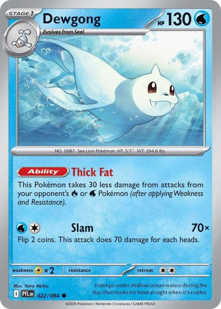 Dewgong (022/094) [Mega Evolution: Phantasmal Flames] - Pokemon Cards For Your TCG Needs!