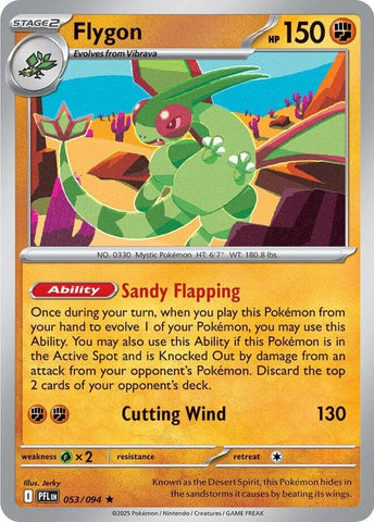 Flygon (053/094) [Mega Evolution: Phantasmal Flames] - Pokemon Cards For Your TCG Needs!