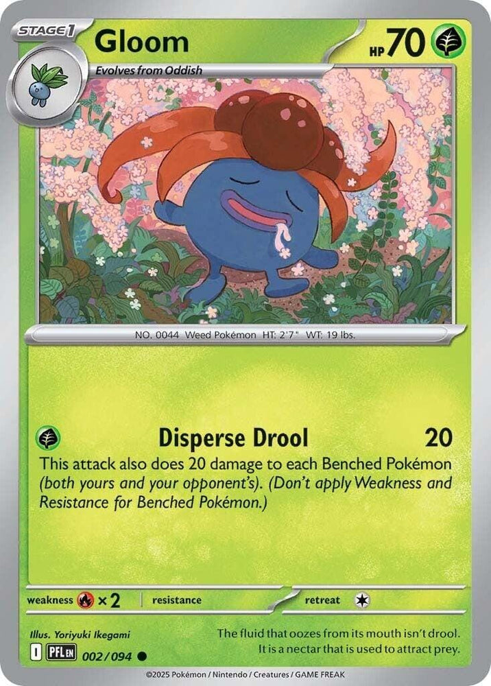 Gloom (002/094) [Mega Evolution: Phantasmal Flames] - Pokemon Cards For Your TCG Needs!
