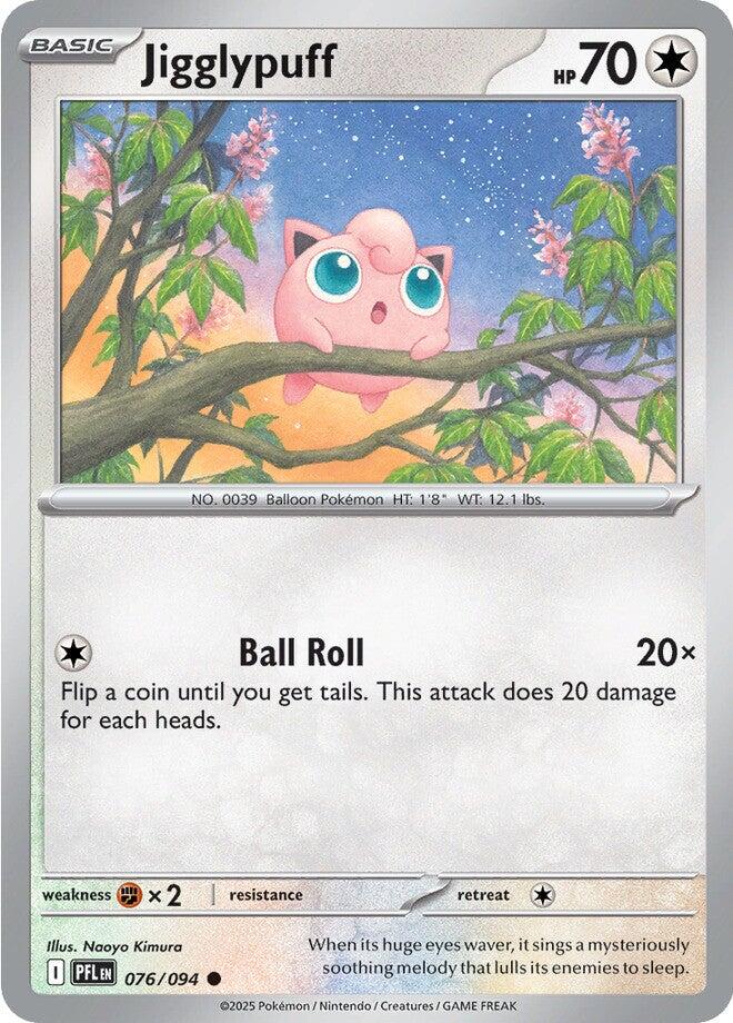 Jigglypuff (076/094) [Mega Evolution: Phantasmal Flames] - Pokemon Cards For Your TCG Needs! Pokémon