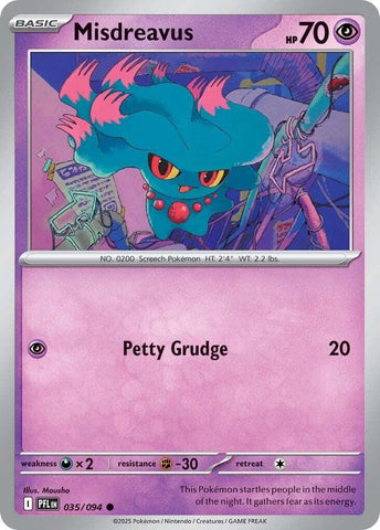 Misdreavus (035/094) [Mega Evolution: Phantasmal Flames] - Pokemon Cards For Your TCG Needs!