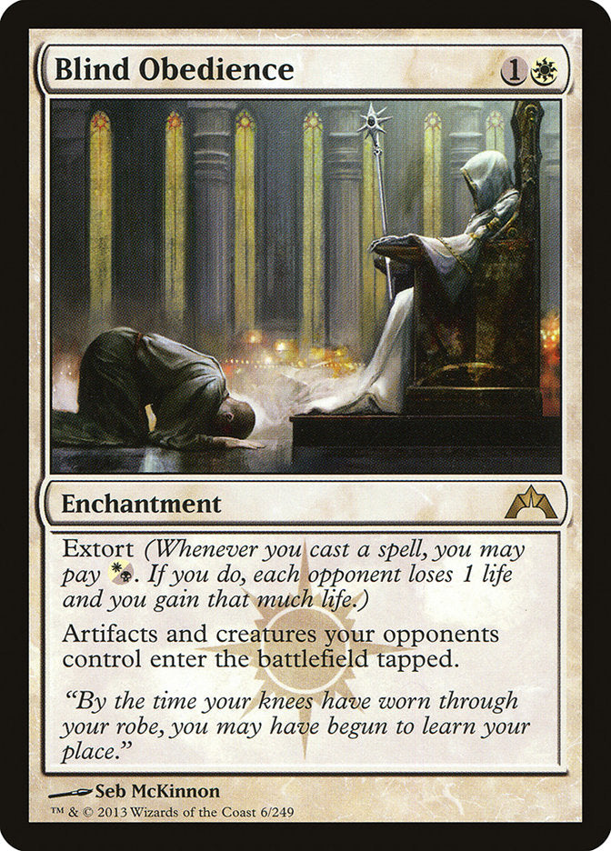 Blind Obedience [Gatecrash] Magic: The Gathering