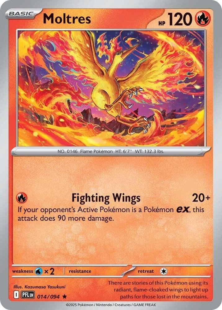 Moltres (014/094) [Mega Evolution: Phantasmal Flames] - Pokemon Cards For Your TCG Needs!